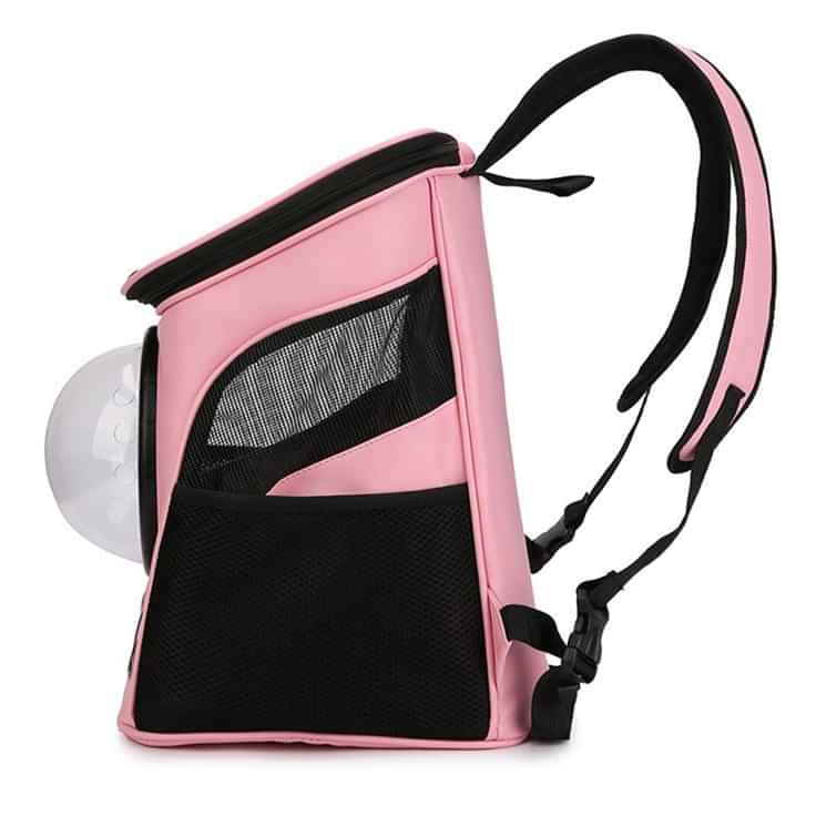 Product Photo Side View - Pet Carrying Backpack Square Design with Window